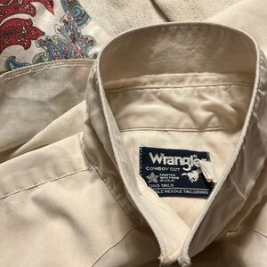 WRANGLER VINTAGE COWBOY CUT LONG TAILS PEARL SNAPS